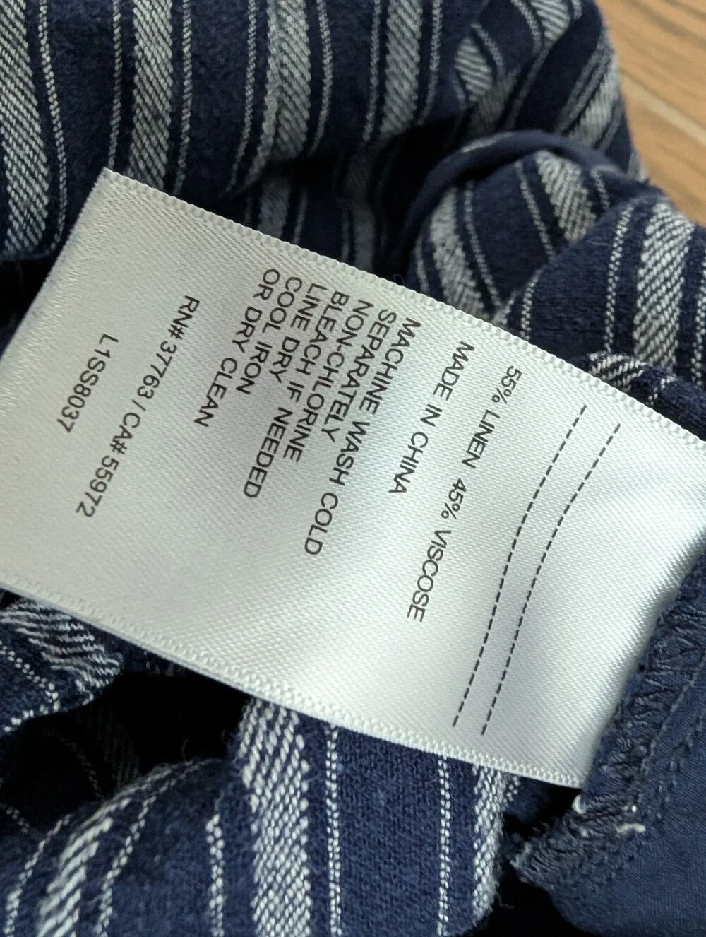 Laundry By Shelli Segal Linen Striped  Beach Pants